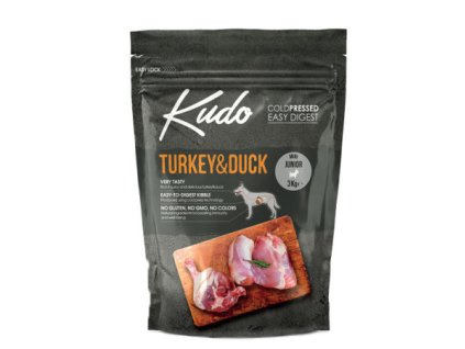 kudo dog lg junior mini turkey duck 3kg