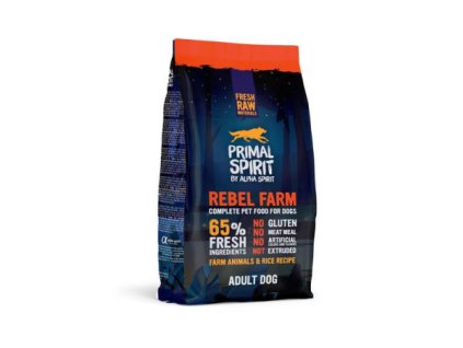 primal spirit dog 65 rebel farm 1kg