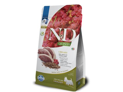 1218 22 urinary mini 1.5kgFarmina N&D dog QUINOA (GF) adult mini urinary, duck & cranberry 1,5 kg