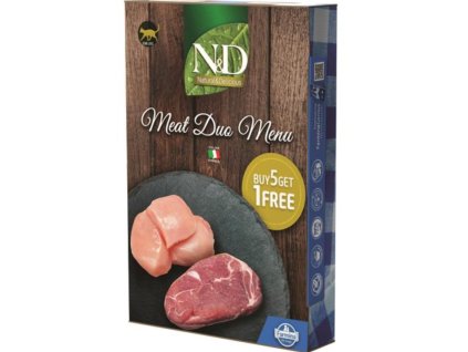 Farmina N&D cat NATURAL Meat Duo Menu 6 x 70 g