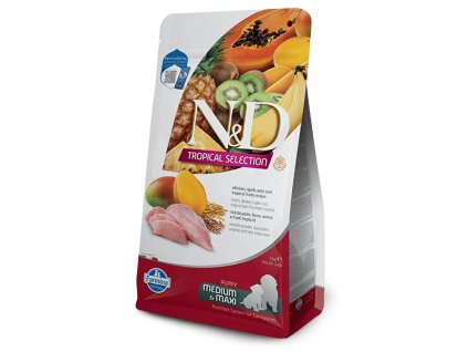 1221 30 nd TROPICAL canine CHICKEN FRONT RIGHT LAMB puppy medium maxi 2kg[400x600px]@ img farmina site (1)