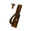 LK Baits závesky Lead Clip Peg Camo Brown