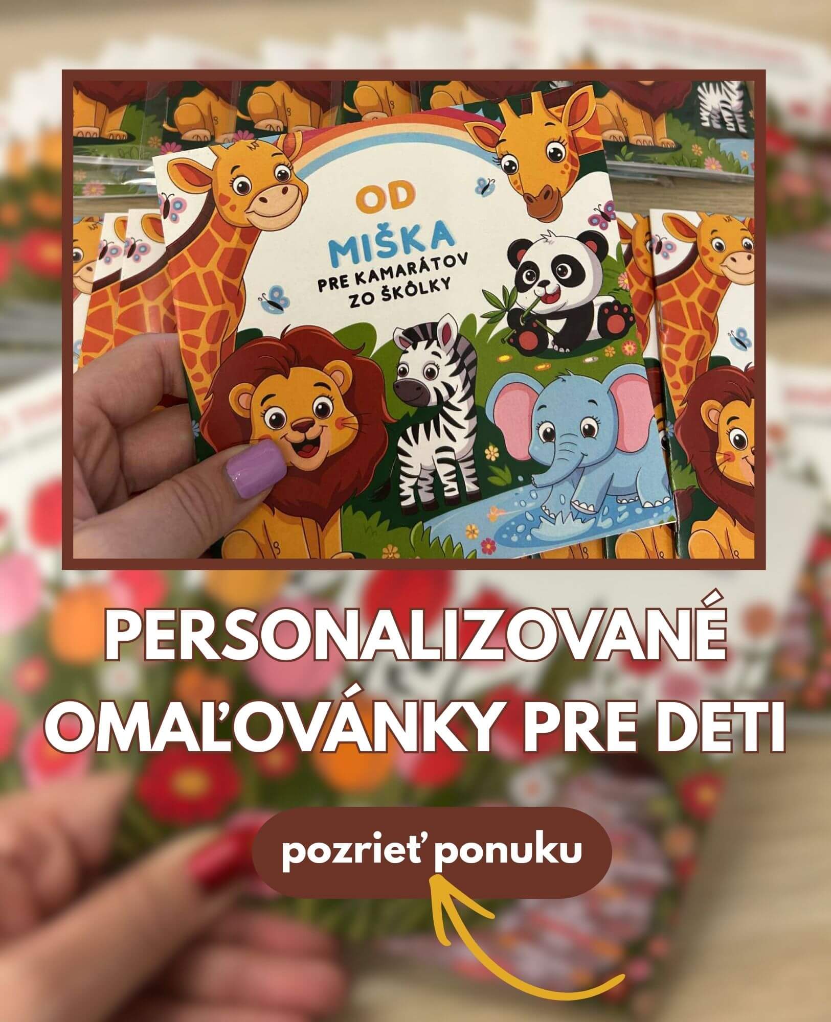 detské personalizované omalovanky