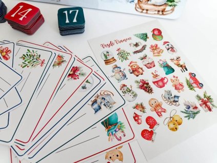 adventny kalendar pre deti s magnetkami nalepky
