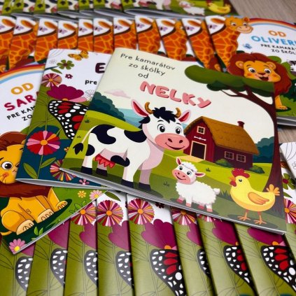 Personalizovaná omaľovánka darček do škôlky pre deti