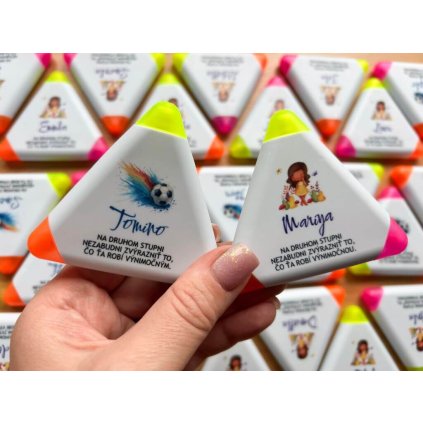 Personalizované zvýrazňovače pre žiakov štvrtákov