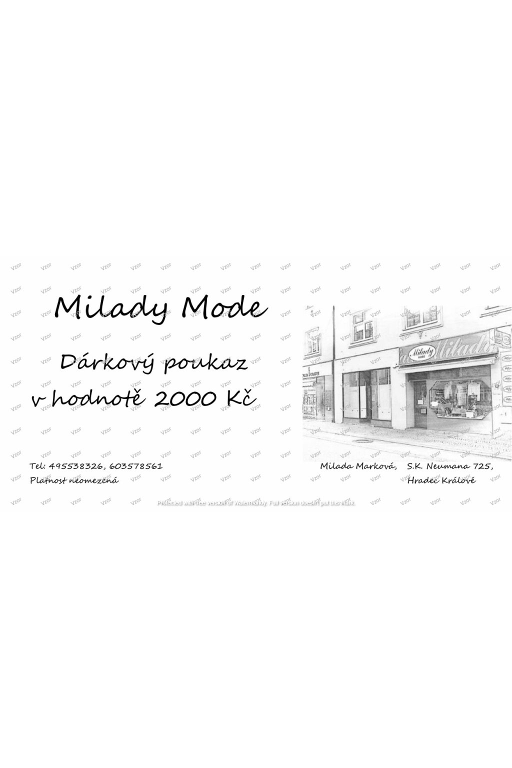 Milady Mode Poukaz 2000