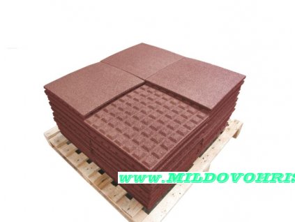 pryzova deska 0 5x0 5 m cervena vyska padu 1m p31568