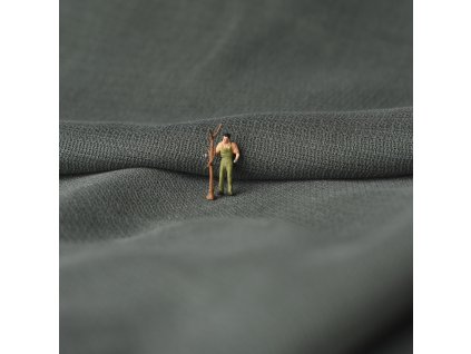 zrnitý žakár tencel lyocell tmavo zelený