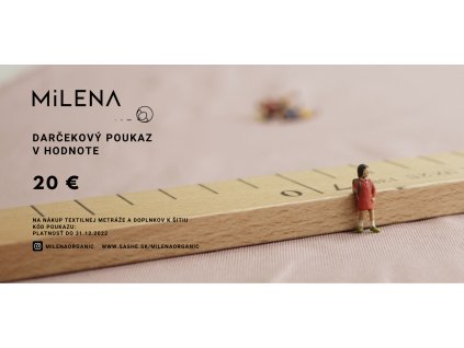 Darčekový poukaz MiLENA ORGANIC