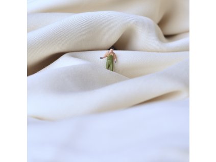 Keper/twill TENCEL™ lyocell 155 cm biely