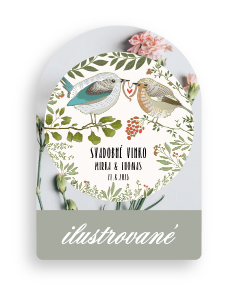Ilustrované svadobné oznámenia