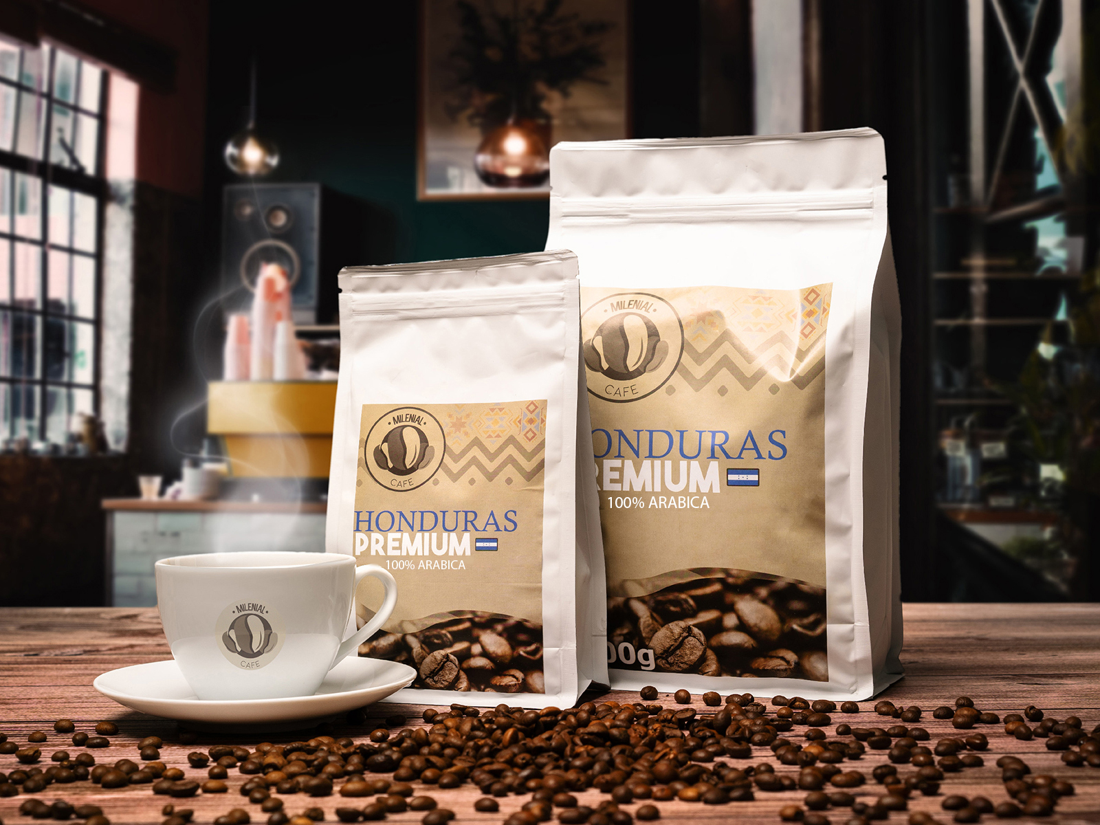 Milenial Cafe Honduras - svježe pržene zrnce 100% Arabica Hmotnosť: 200g
