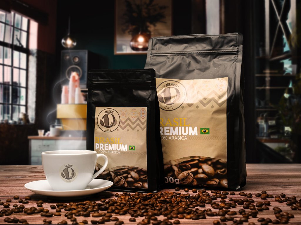 Zrnkova kava Milenial Cafe Premium Brasil