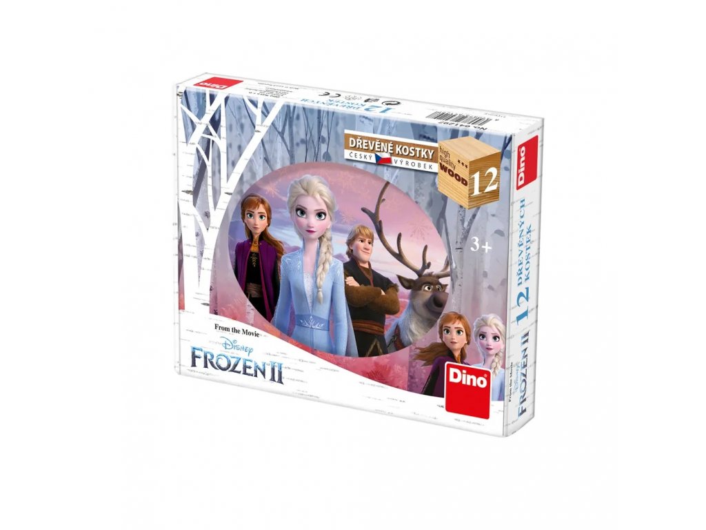 Drevené obrázkové kocky Frozen 2