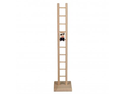 Drevený otočný rebrík s kominárom