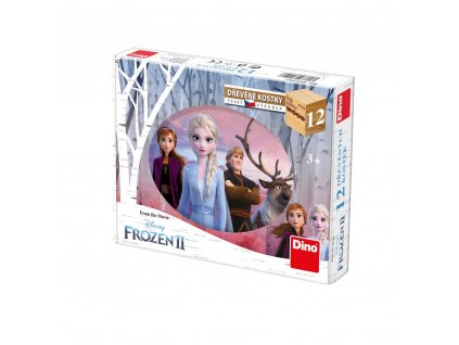 Drevené obrázkové kocky Frozen 2