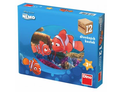 Drevené obrázkové kocky Nemo