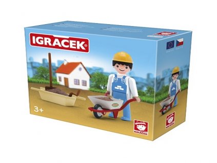IGRÁČEK Murár s fúrikom a doplnkami