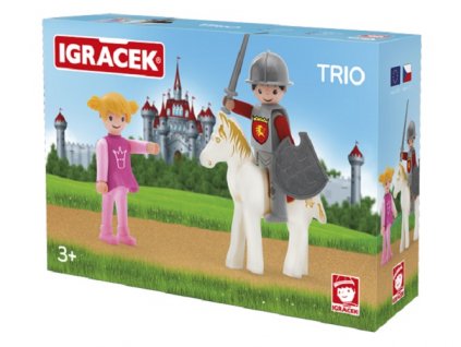 IGRÁČEK TRIO Princezná, rytier a biely kôň