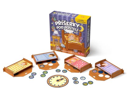 Príšerky pod posteľou detská postrehová hra