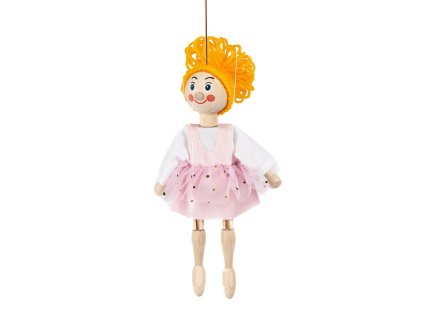 Baletka 20 cm, drevená marioneta