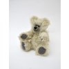 Svetlo-sivý kĺbový medvedík z mohéru