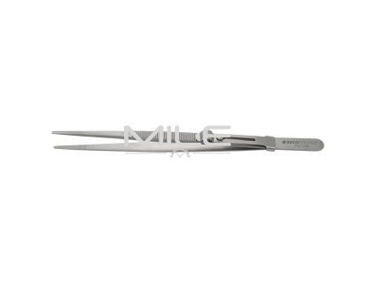 Pinzeta so zúbkovaným úchopom, uzamykací systém, 160mm