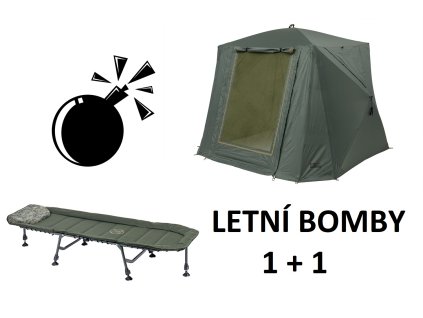 Přístřešek Quick Set XL + Lehátko CamoCODE Express 6