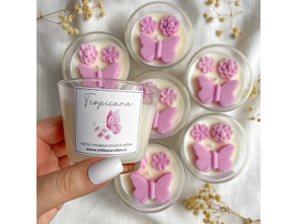 Svíčka ve skle TROPICANA S