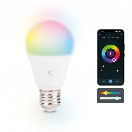 Ksix chytrá žárovka SmartLED, 9W, 806lm, A60, E27, RGB + CCT
