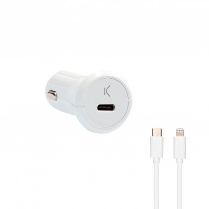 Ksix nabíjačka do auta USB-C, MFi, 18W