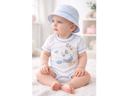 Kojenecké body - krátky rukáv, PLAY DOG