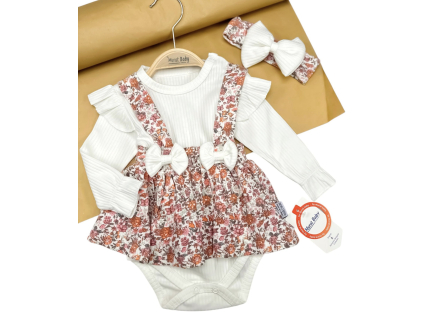 3-dielny set pre bábätká – Kvety