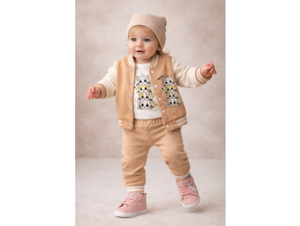 3dielny set pre bábätká- Malé mačičky, bežový