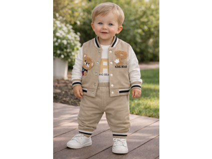 3dielny set pre bábätká- Macko, béžový