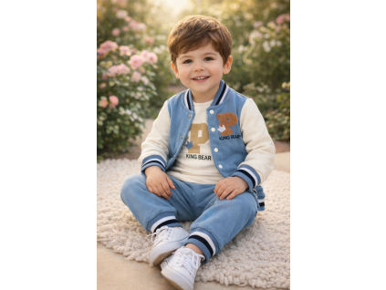 3dielny set pre bábätká- Macko, modrá