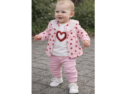 3-dielny set pre bábätká – Srdiečko