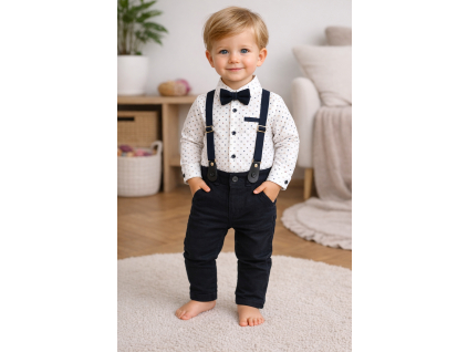 4dielny set pre deti- Móda, tm.modrý