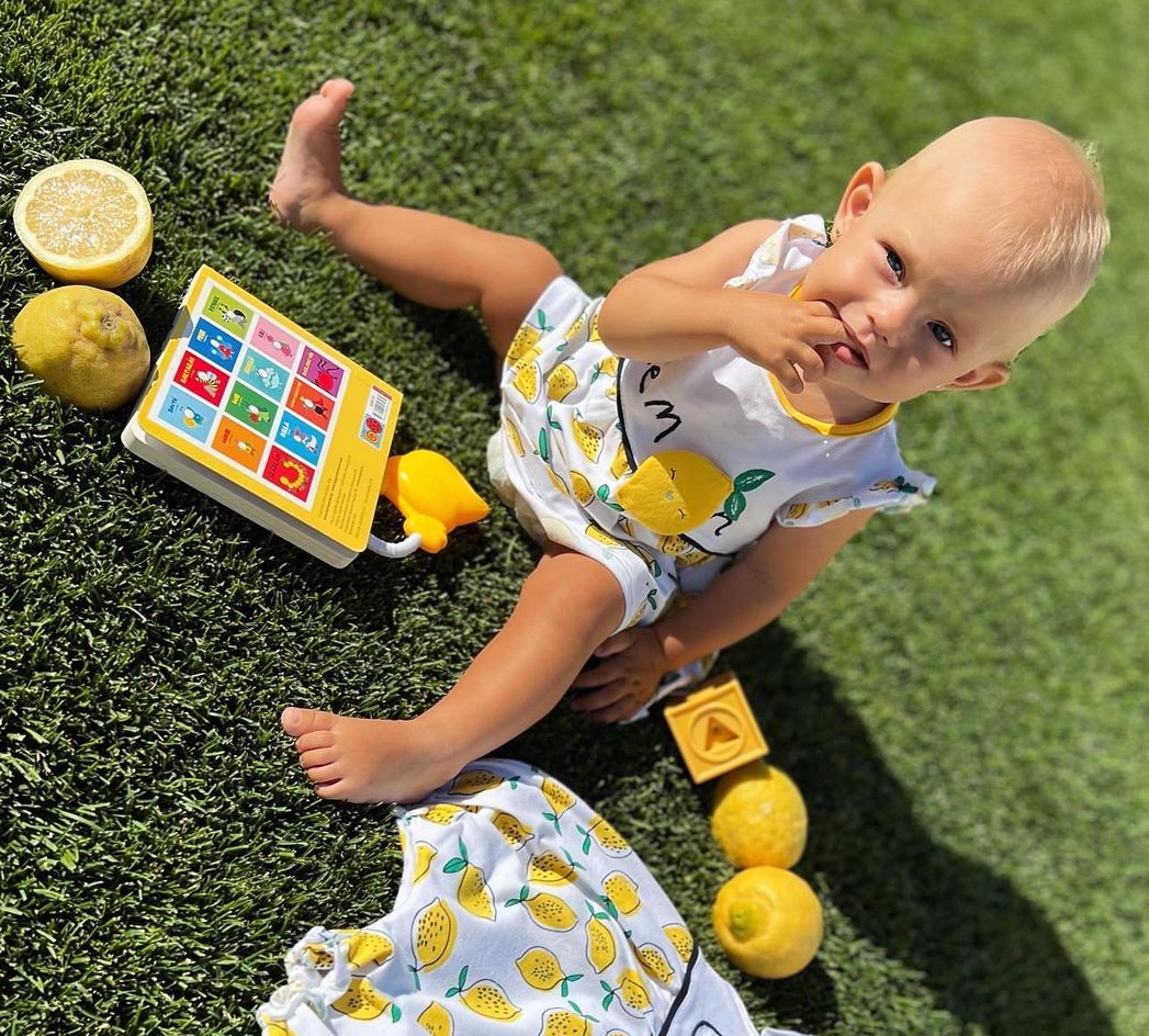 E-shop Miniworld Letné šaty pre bábätká - Lemon veľkosť: 68 (4-6m)