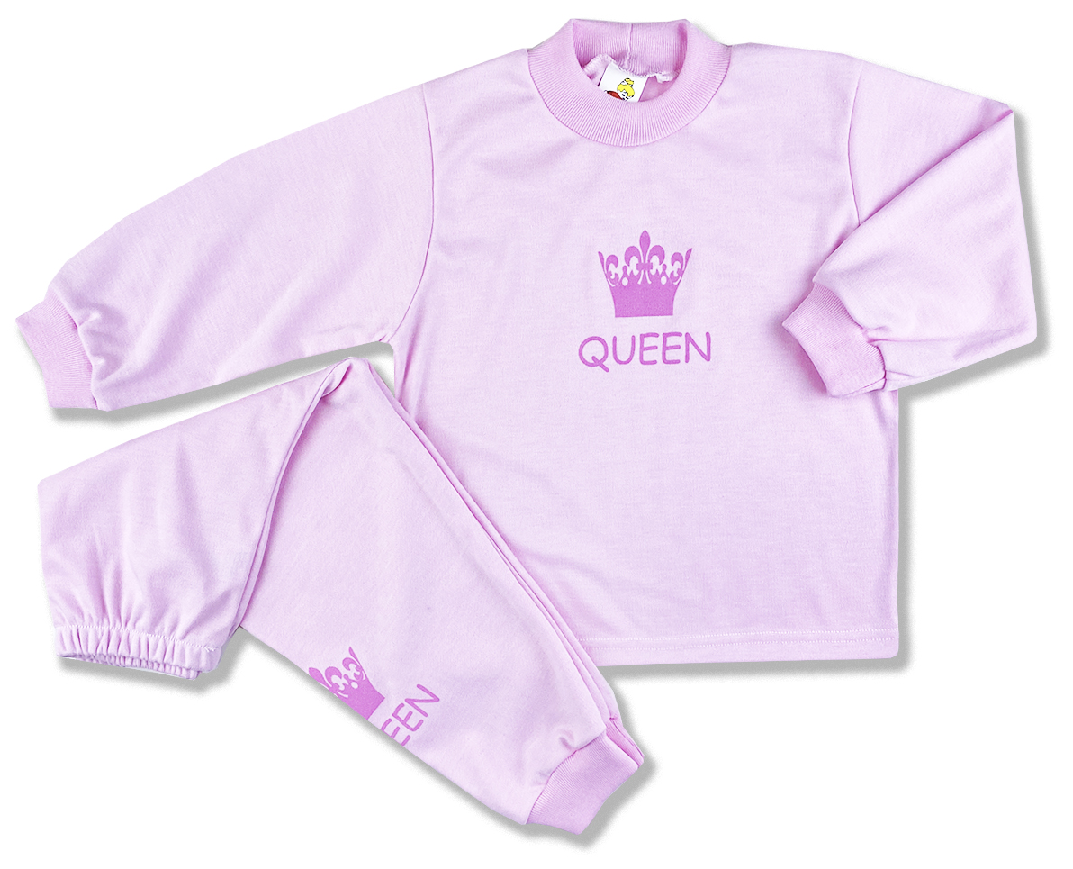 BABY´S WEAR Detské pyžamo - Queen, ružové veľkosť: 116 (6rokov)