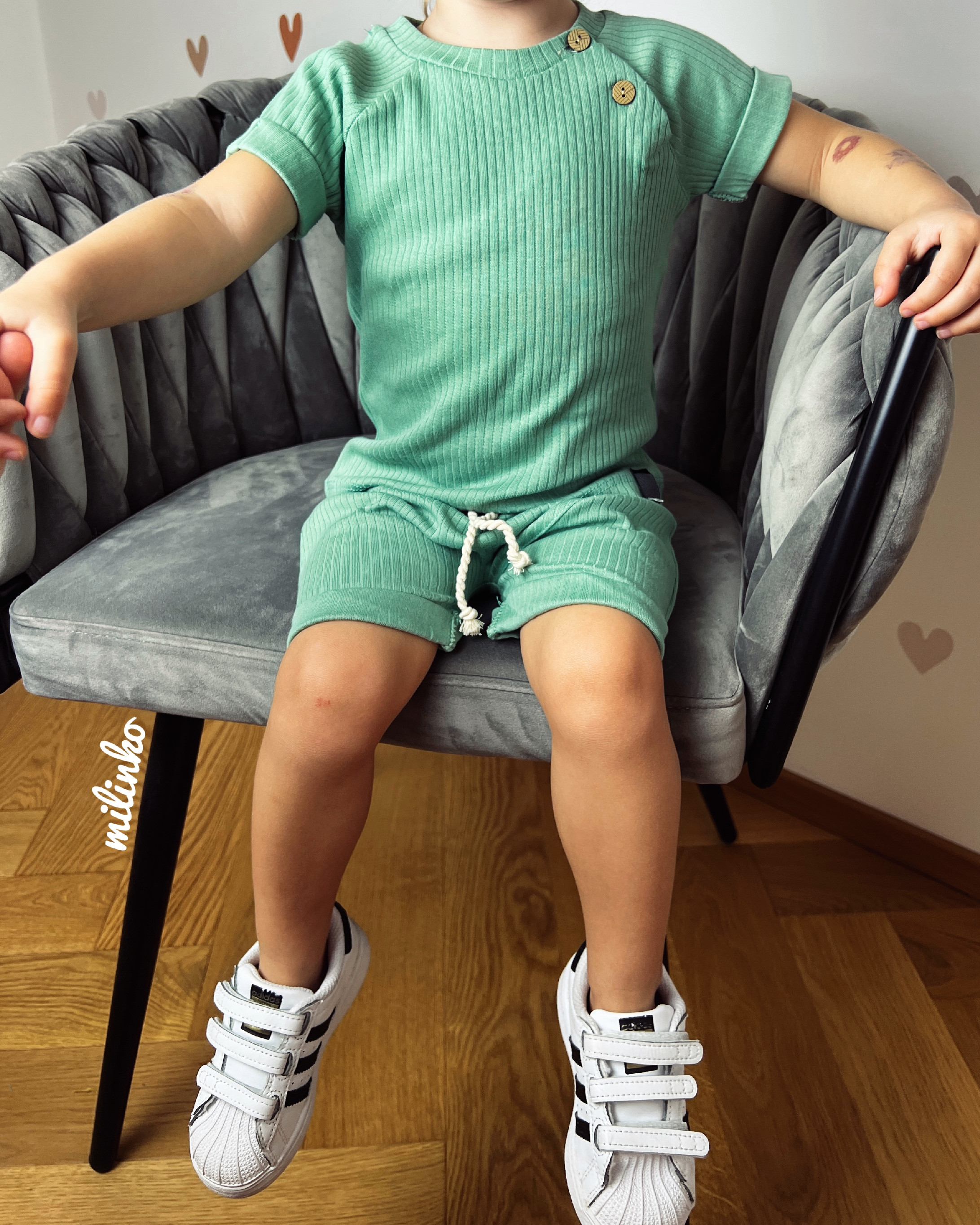 E-shop Baby Cool 2dielny letný set pre bábätká- Minimal, mentol veľkosť: 68 (4-6m)