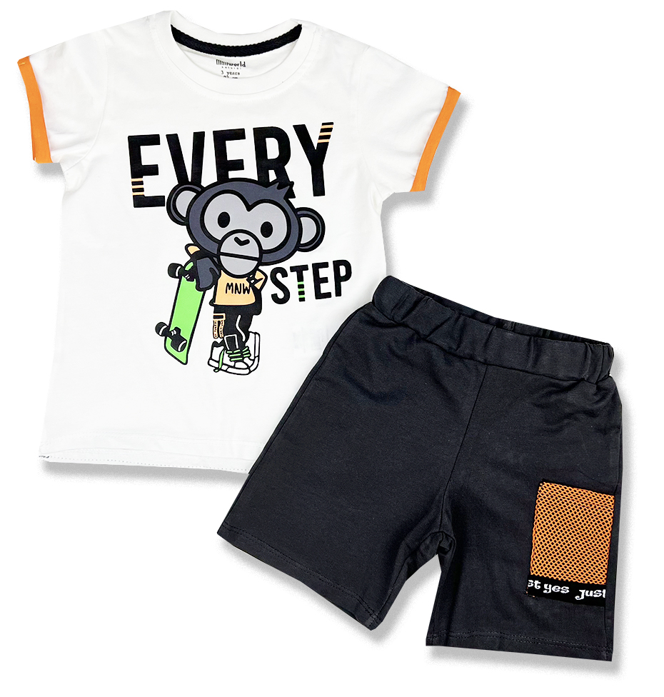 E-shop Miniworld Chlapčenský letný set- Monkey every step