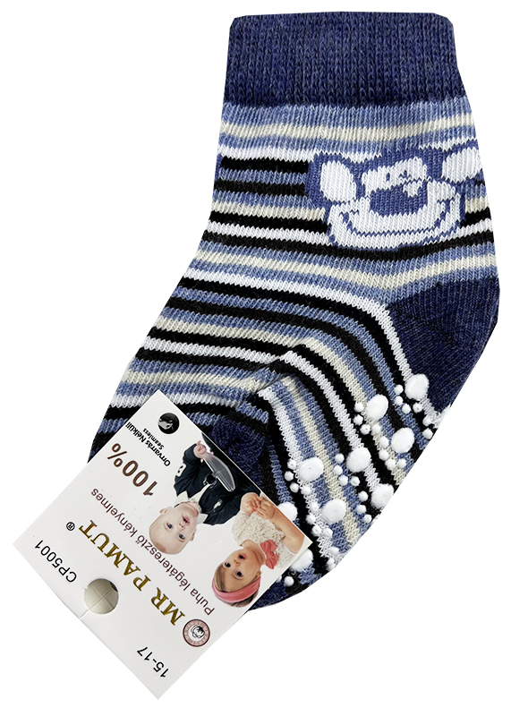 Mr. Pamut Protišmykové ponožky pre bábätká- Monkey, tmavomodrý veľkosť: 15-17