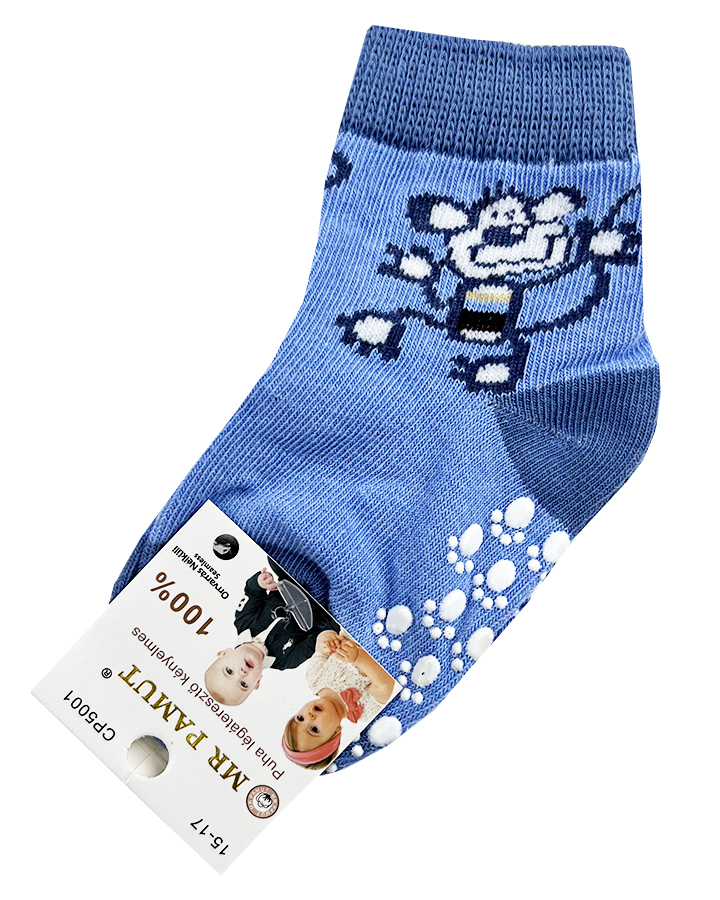 Mr. Pamut Protišmykové ponožky pre bábätká- Monkey, modrý veľkosť: 15-17