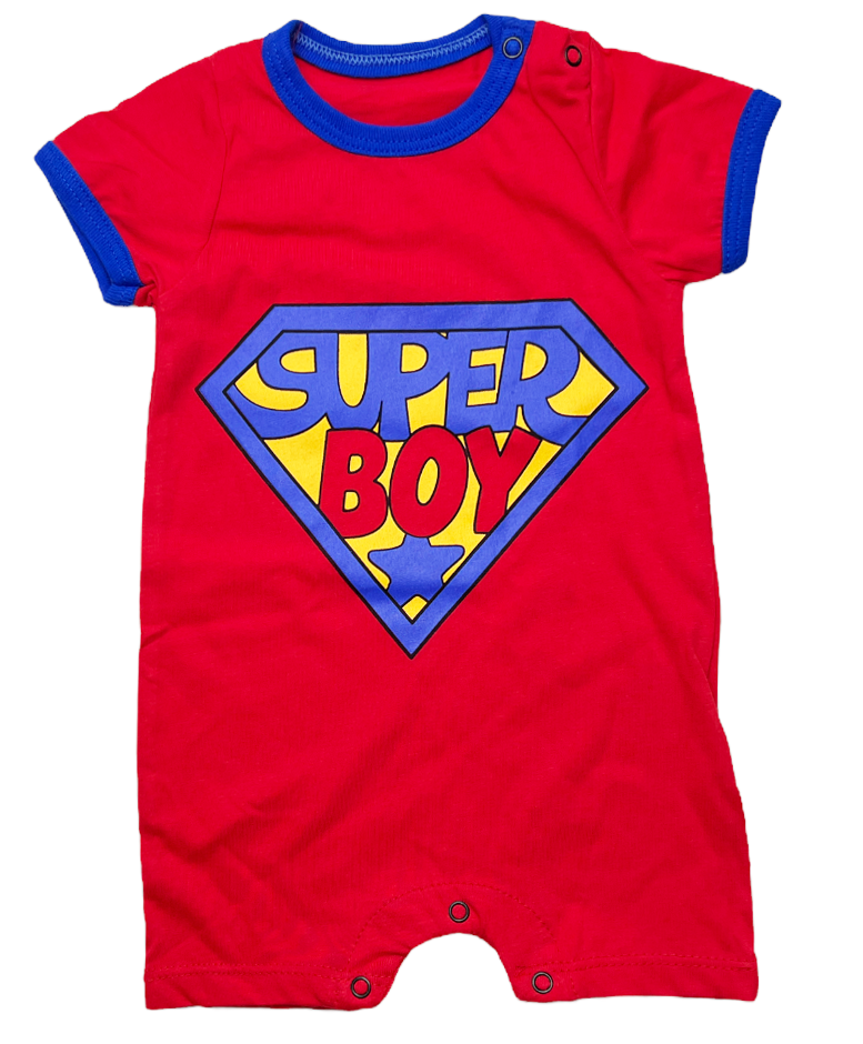 Miniworld Letný overal pre bábätká - Super Boy veľkosť: 62-68