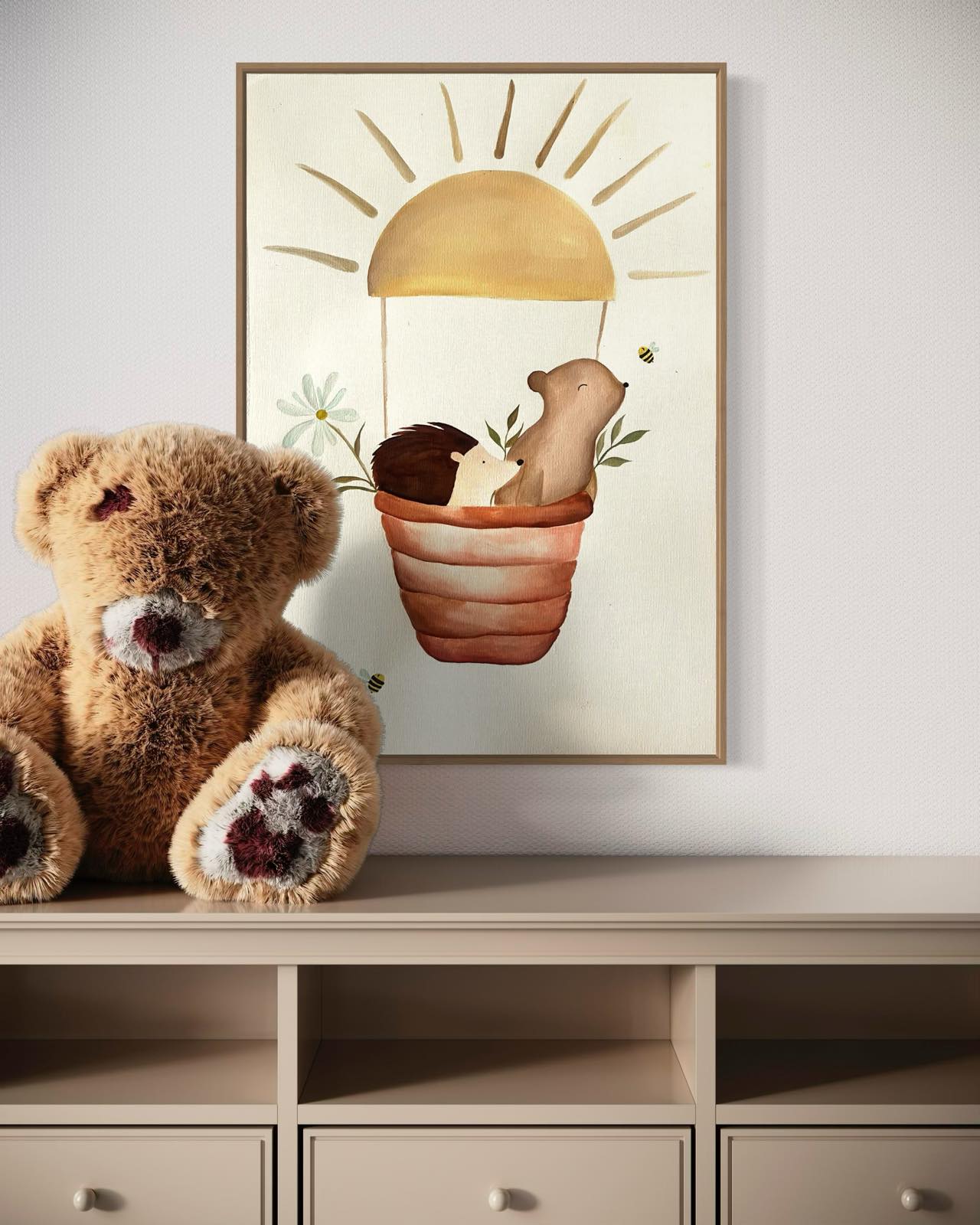 E-shop Ručne maľovaný detský obrázok na plátne bez rámu 01 farba: L-30x40 cm