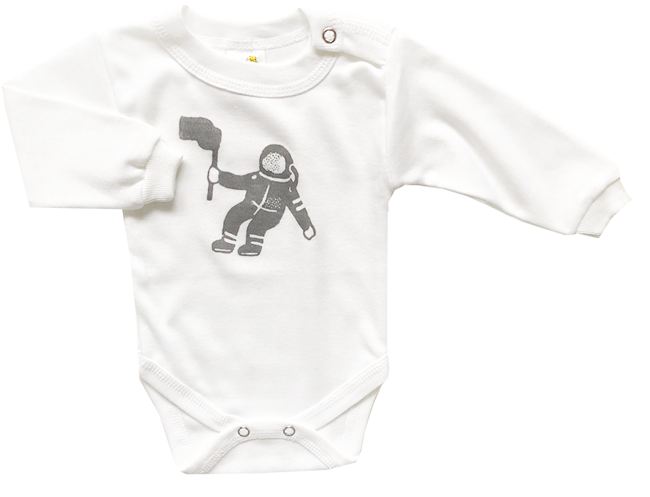 E-shop BABY´S WEAR Detské body – Kozmonaut veľkosť: 86 (12-18m)