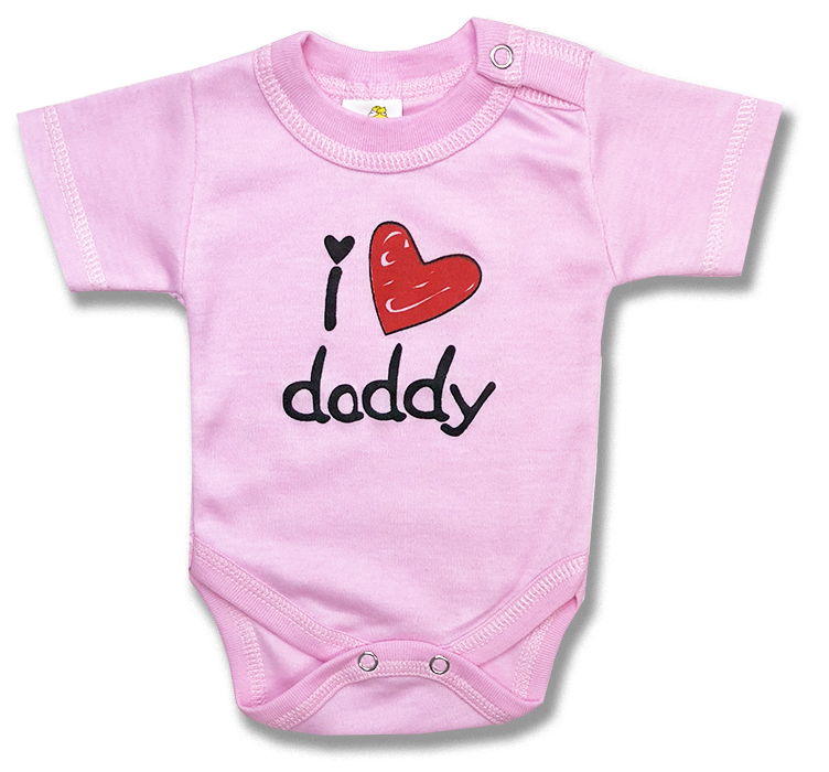 E-shop BABY´S WEAR Kojenecké body, krátky rukáv - I Love Daddy