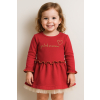 Dievčenské šaty s dlhým rukávom-Vyzeráš úžasne, červené